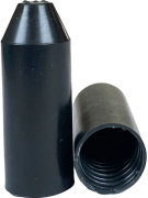 Cable Endcap HSEC 105, 12/4mm, L40mm, thick-wall, hot melt adhesive, crosslinked polyolefin -55..110°C/ +120°C, UV resistant, black