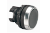 Push-button Osmoz, head, ø22.5mm, metal bezel, IP66/69K IK05, black