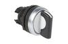 Selector Switch Osmoz, head| 1-0-2 (45°-0-45°), ø22.5mm, IP66/69K IK05, black