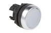 Push-button Osmoz, illuminated head, ø22.5mm, metal bezel, IP66/69K IK05, white