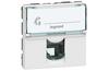 Socket Mosaic, mech.| RJ12| 6contacts, ¼ turn terminal, 2M, white