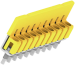 Cross-connector WQV 4/10, 10P 41A, yellow