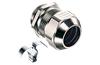 Cable Gland Progress EMC easyConnect, M20x1.5, ø8..15mm, thread 6mm, ss 1.4310 contact spring, -60..100°C, nickel-plated brass ^TPE, incl. NBR O-ring ^2piece sealing insert, CE/IEC/VDE/UL/EAC, IP68/69