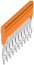 Cross-connector ZQV 4N/10, 10P 32A, orange