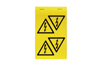 Device Marker Symbolpack 50x50x50 B/DR, Triangle Lightning Flash, self-adhesive, -45..80°C, 4ea/1pc| 10pc/1pck, yellow-black