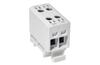 Tapping Terminal Block Al/Cu UK16/2A, 1P (4holes) 1.5-16mm² 150/164A 1000VAC/ 1500VDC, Hex4 1.5Nm 1.5mm²/ 3.5Nm 2.5..6mm²/ 7Nm 10..16mm², TS35, grey