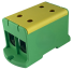 1914135 « Tapping Terminal Block Al/Cu UK240/2PE, 1P (4poles) 35-240mm² 760/850A 1000VAC/ 1500VDC, Hex8 26Nm 35..120mm²/ 46Nm 150..240mm², panel mount, MaxPro, yegr