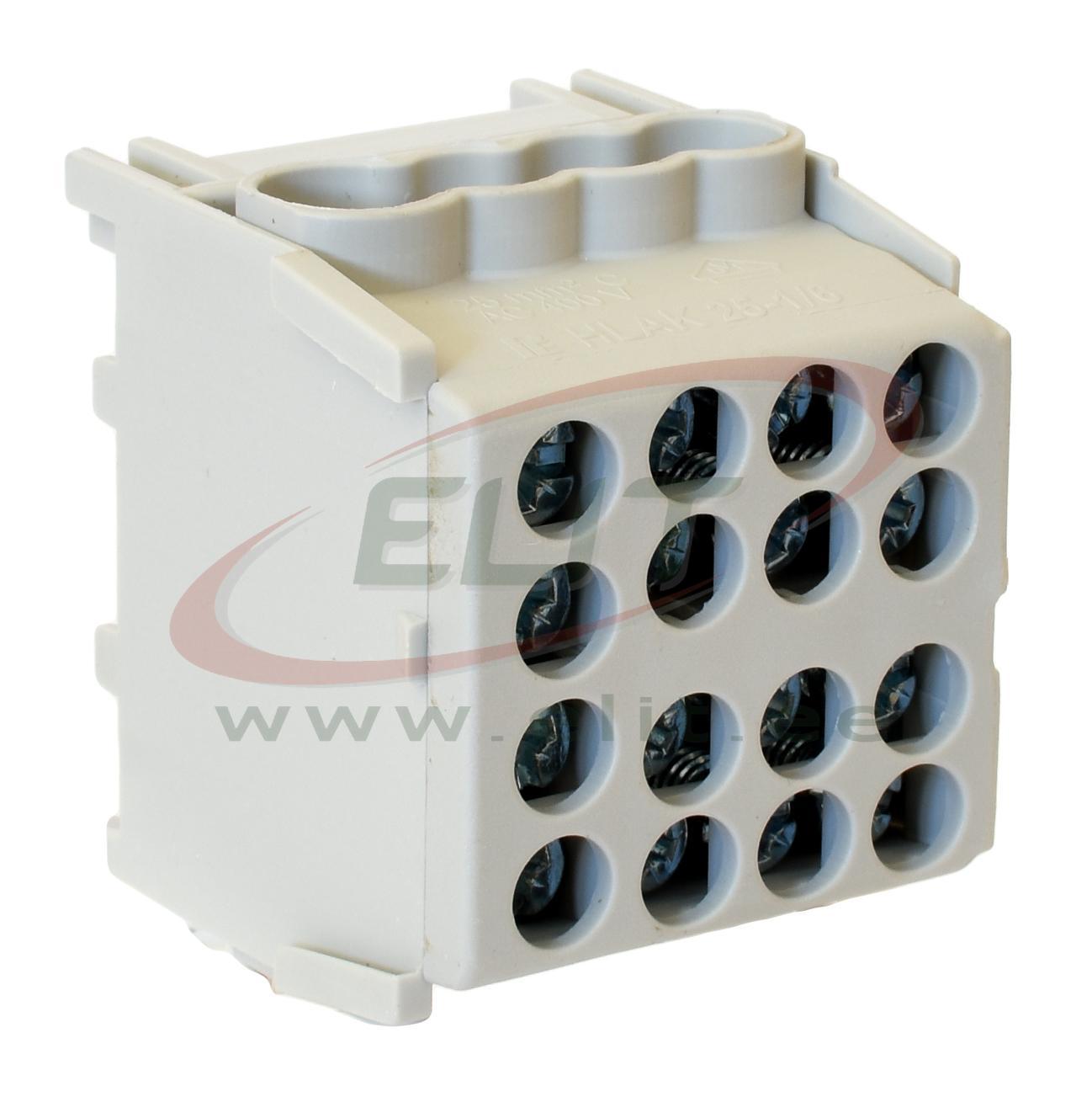 2080173 Main Terminal Block Al/Cu HLAK 25-1/6 M2, 2x 25/16mm²/ 6x 16 ...