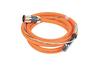 Power Cable Kinetix, for MP motors, non-flex, SpeedTec DIN motor end to flying-lead drive end, 8A 600V, industrial TPE, 6x16AWG, 5m, orange