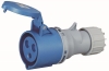 Mobile Industrial Socket, 1P+N+E 16A 415VAC, IP44, MaxPro, blue