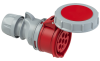 Mobile Industrial Socket, 7P 16A 415VAC, IP67, MaxPro, red