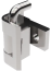 Hinge Corner 3-190, opening angle 180°, hardened steel pin, left, right mounting, plate 1.0..1.5mm, Industrilas, chrome