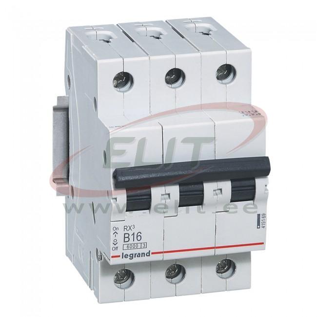 419169 Miniature Circuit Breaker RX³ 3B 16A 6kA Legrand Elit