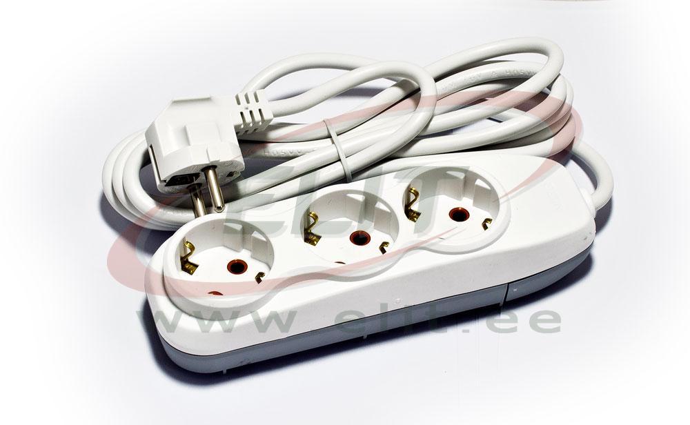 43130103 Multi-Outlet Extension Quattro, 3x 2P+E Schuko 3600W 16A ...