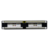 Patch Panel 10in, 1U 12xRJ45 UTP ct6, black