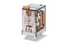 Relay 55.32, 2CO (2PDT) 10/20A 250/400VAC, cv 48VDC, mechanical indicator, PCB mount ^TS35 sockets (94.P4/02/04/54/72/74/82/84.2/92.3/94.3)