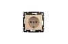 Socket Valena, mech.| 2P+E Schuko, 10/16A 250VAC, 2.5mm² screw clamp, beige
