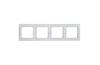 Frame Valena, 4gang, horiz. mount, white