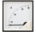 Ammeter EA19, moving-iron, 600A 600/5, cl1.5, scala 90°, ■96x96mm/ □92x92mm, IP52