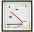 Ammeter BA27, bimetallic, 120A 100/5A, cl1, 15min, scale 90°, red pointer, ■72x72mm/ □68x68mm, IP40