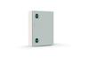 Enclosure E COR, 800Wx800Hx400D, plain door, mounting plate, 2x gland plate 310x110, 2x lock w. ø3mm double bar key, C3M| epoxy resin layer, IP66 IK10, Nema4, grey