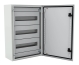 Chassies ECMI, 3x 16M, 400Wx500H, incl. frame, front panel w. modular slots, zincpassivated TS35, mounting accessories, C3M| epoxy resin layer, grey