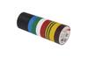 Insulating Tape, 15mm x 10m, dielectric strength 40kV/mm, PVC, UV resistant, water resistant, -25..90°C, 10 pcs. mix