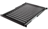 Sliding Shelf 19in, 1U 4points, rack D600, load 35kg, black