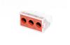 Push-in Connector WCT, 3x 2.5..6mm² 32A 400V, transparent/purple